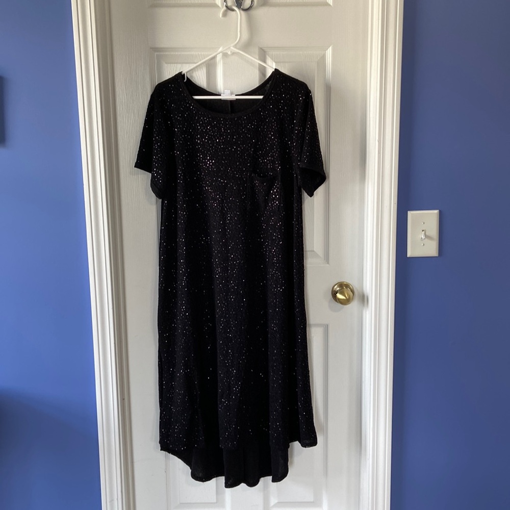 LuLaRoe XL high low dress with sparkles (size more like 2XL)